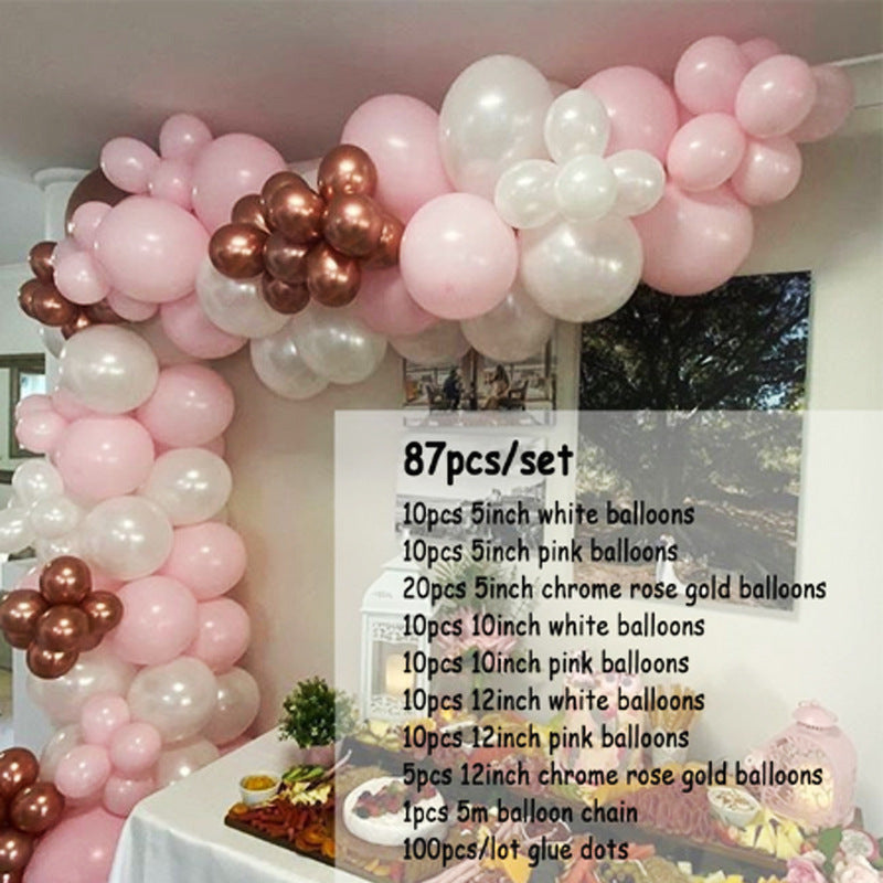 Rose Gold Balloon Arch Garland