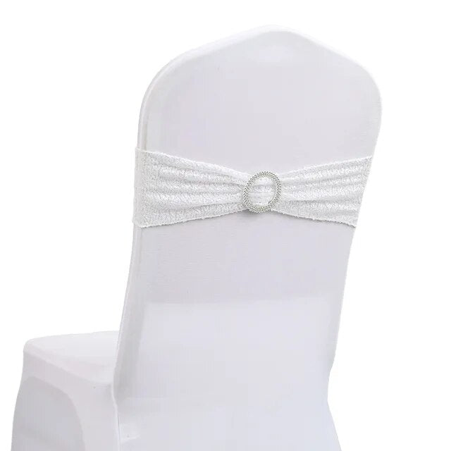 10/50pc Sequin Stretch Chair Cover