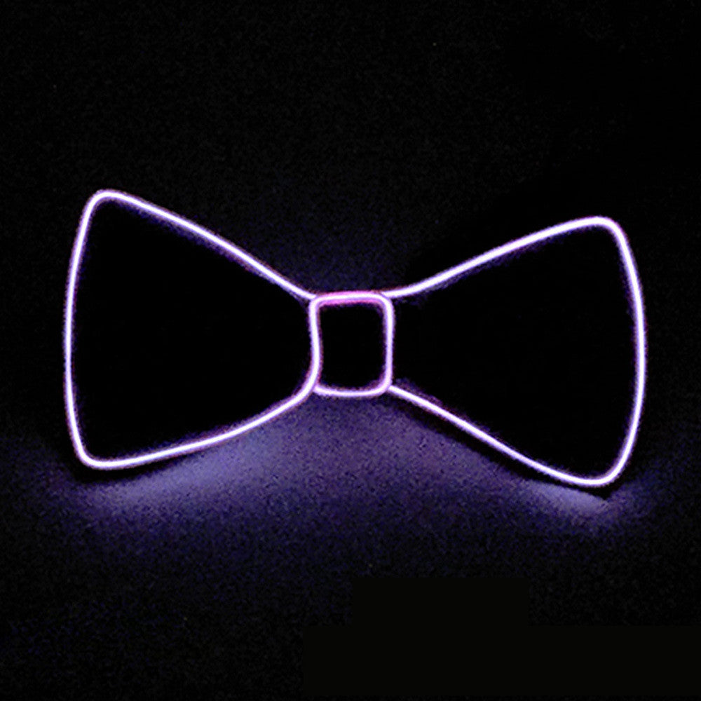 Neon LED Luminous Bow Tie & Tie