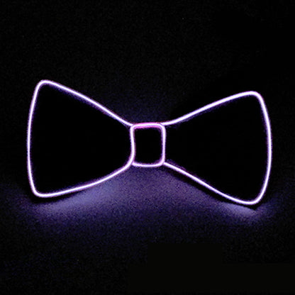 Neon LED Luminous Bow Tie & Tie