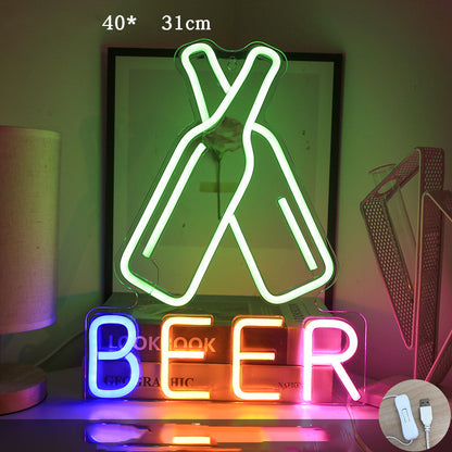 Led Creative Lighting Acrylic Neon Light