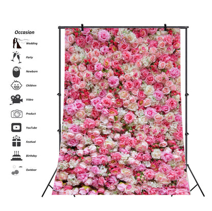 Flower Wall Romantic Wedding Background Props