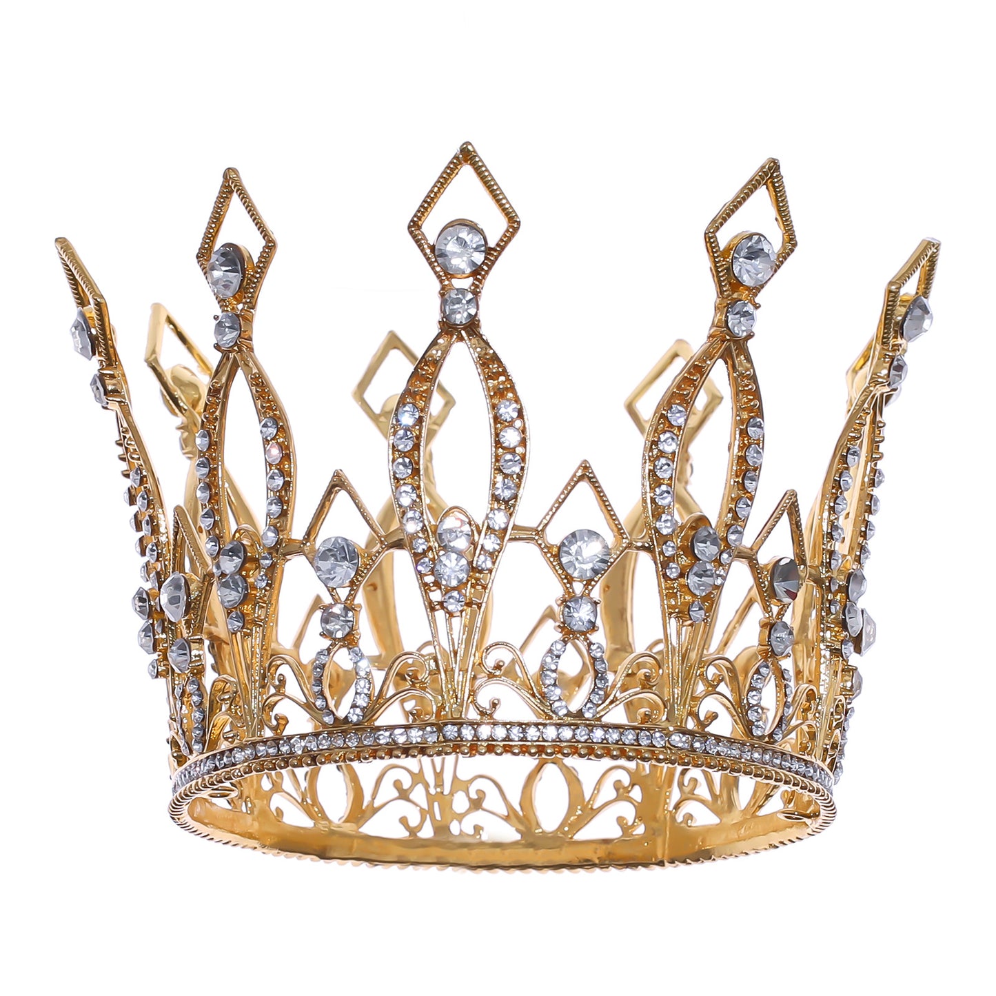 Golden Silver Rose Crown