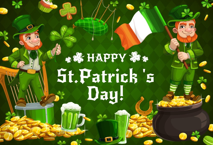 Irish National Day Party Background Banner