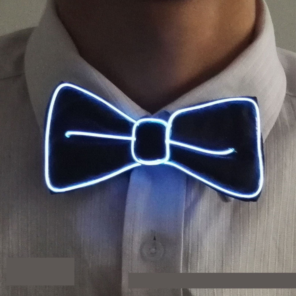 Neon LED Luminous Bow Tie & Tie