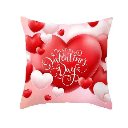 Home Valentine's Day Graphic Print Pillowcase