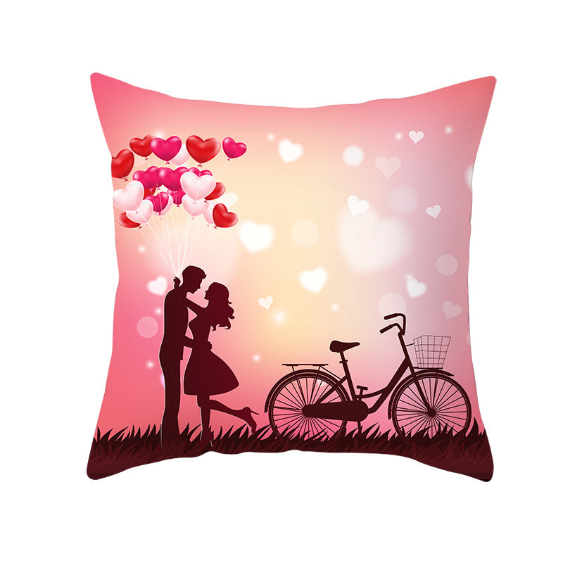 Home Valentine's Day Graphic Print Pillowcase