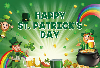 Irish National Day Party Background Banner