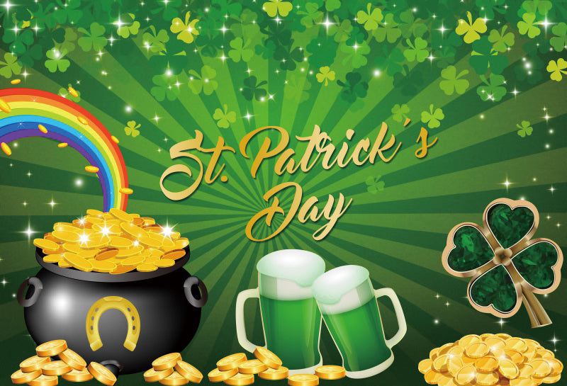 Irish National Day Party Background Banner