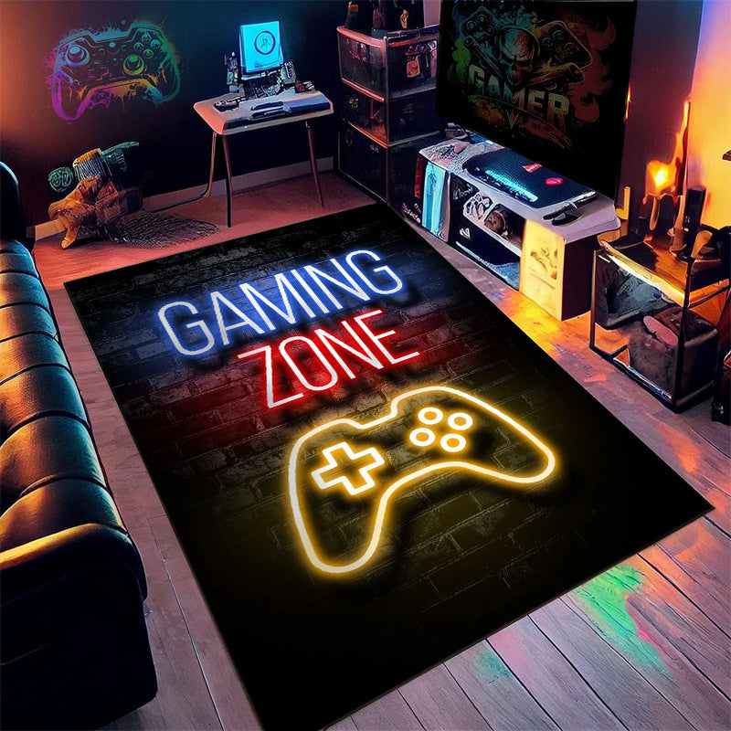 Neon Game Machine Room Decoration Carpet