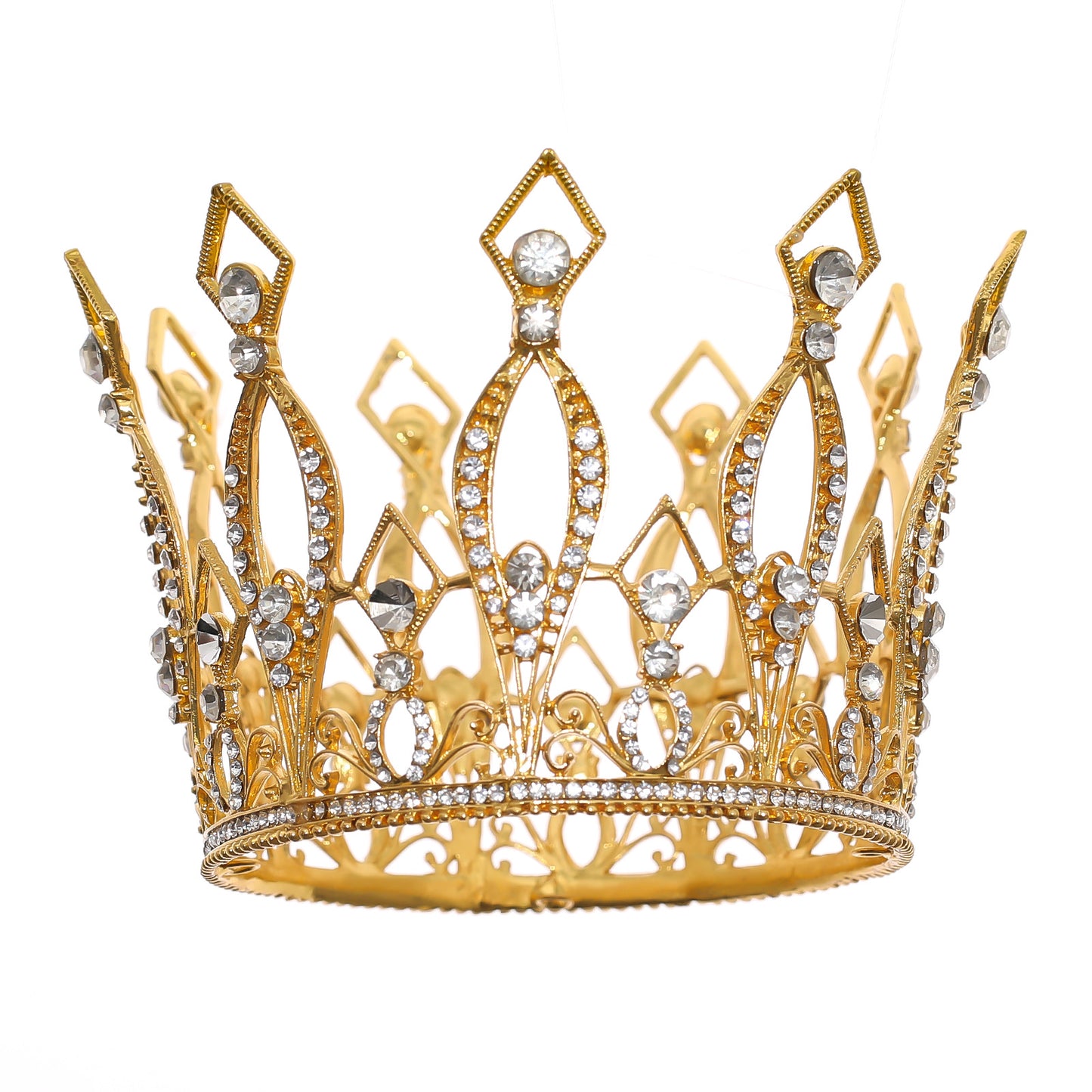 Golden Silver Rose Crown