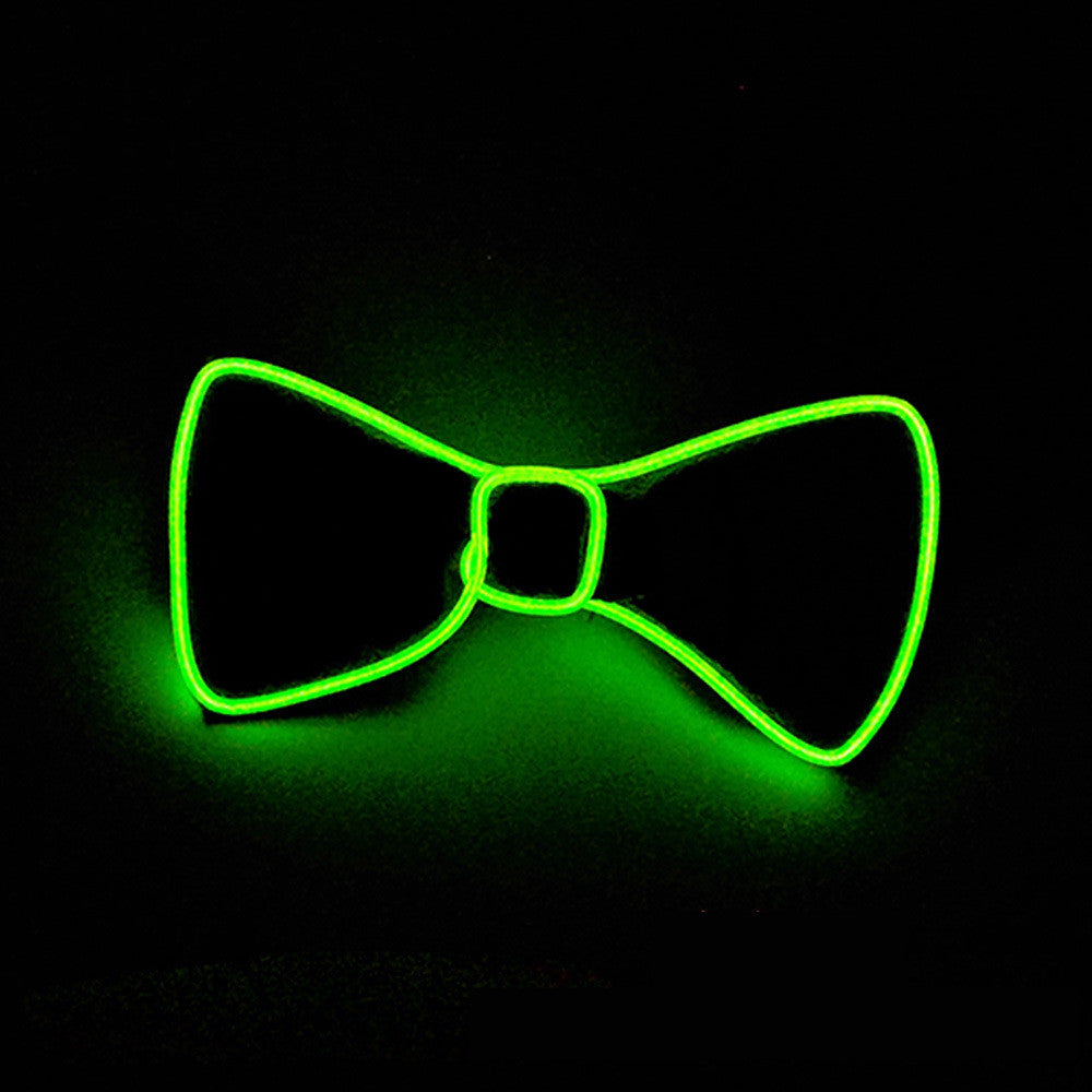 Neon LED Luminous Bow Tie & Tie