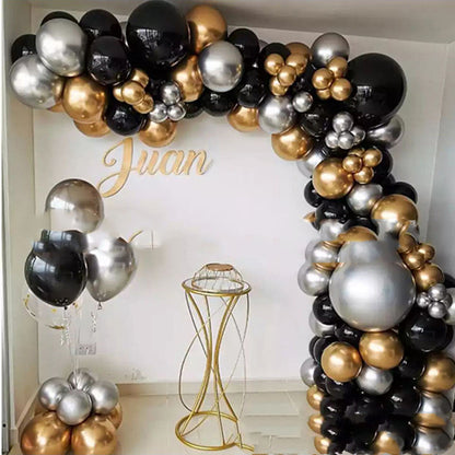 Metallic Gold Balloon Garland Arch Set Adult Day