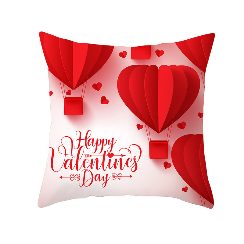 Home Valentine's Day Graphic Print Pillowcase