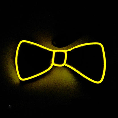 Neon LED Luminous Bow Tie & Tie