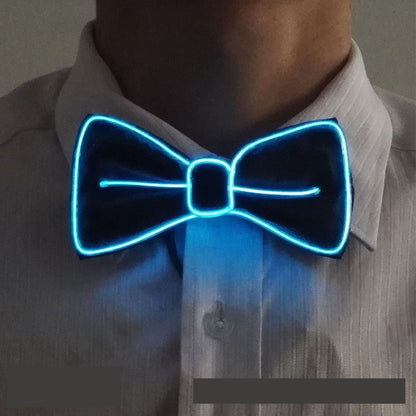 Neon LED Luminous Bow Tie & Tie