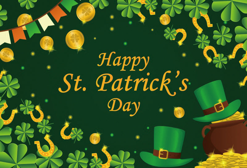 Irish National Day Party Background Banner