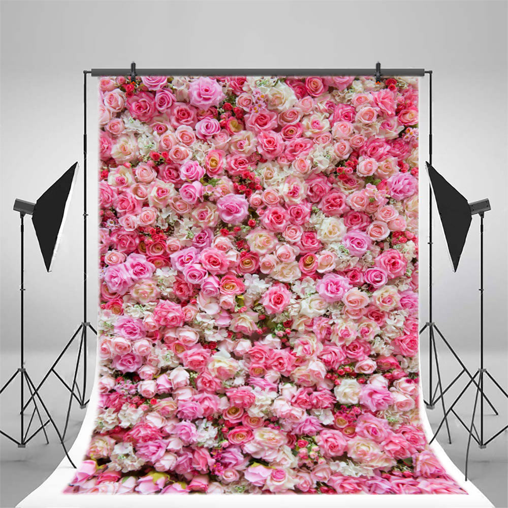 Flower Wall Romantic Wedding Background Props