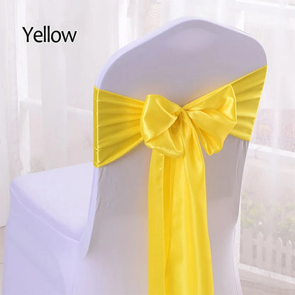 Satin Chair Sashes Party Chairs Bands