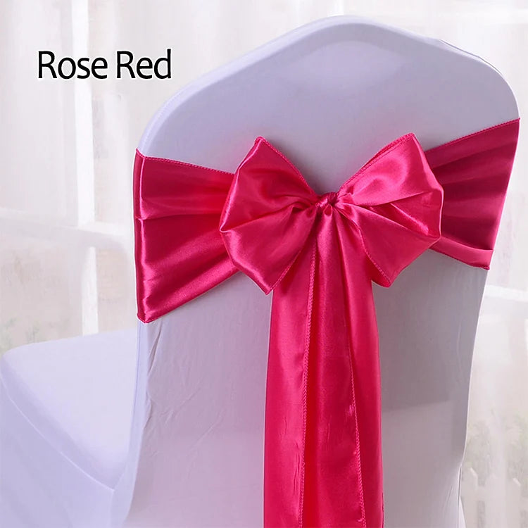 Satin Chair Sashes Party Chairs Bands