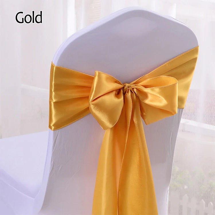 Satin Chair Sashes Party Chairs Bands