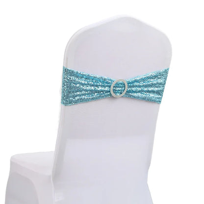 10/50pc Sequin Stretch Chair Cover