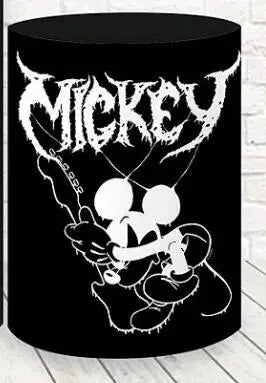 Custom Rock Star Mickey Mouse Circle Round Backdrop