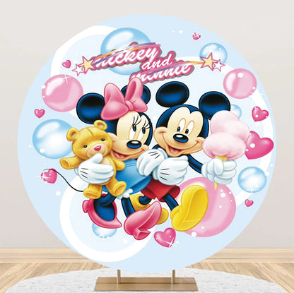 Minnie Circle Backdrop Birthday Party