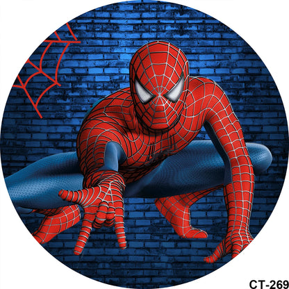 The Avengers Superhero Round Background for Boys Birthday