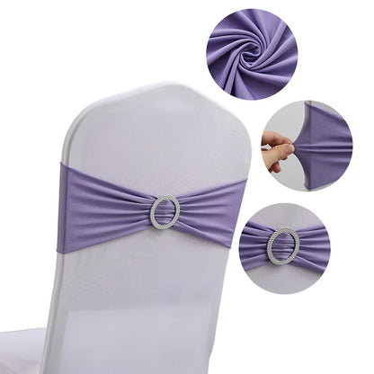 10/50PCS Chair Sashes Spandex Stretch