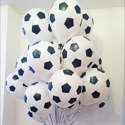 Football Themed Balloon 22inch 4D Soccer Foil Ball 40inch Black Numbers Boys Men Birthday Soccer Champion Party Decor Supplies