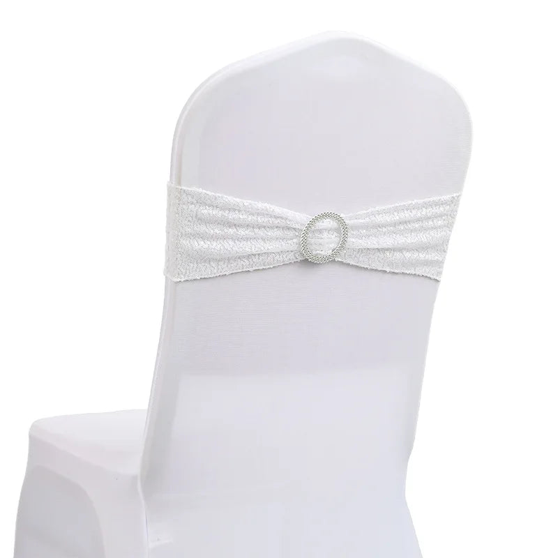 10/50pcs Sequin Chair Sashes