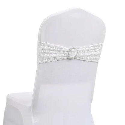 10/50pcs Sequin Chair Sashes