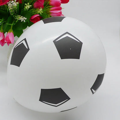 Football Themed Balloon 22inch 4D Soccer Foil Ball 40inch Black Numbers Boys Men Birthday Soccer Champion Party Decor Supplies