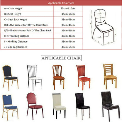 12 Colors Spandex Stretch Universal Chair Covers