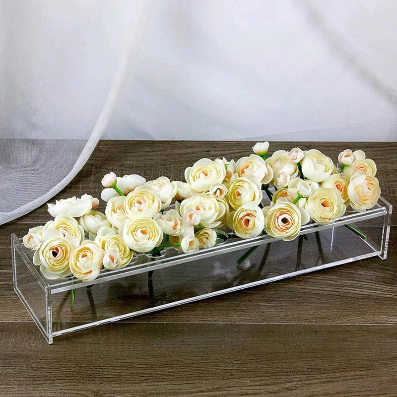 Clear Acrylic Flower Vase Decoration Centerpiece