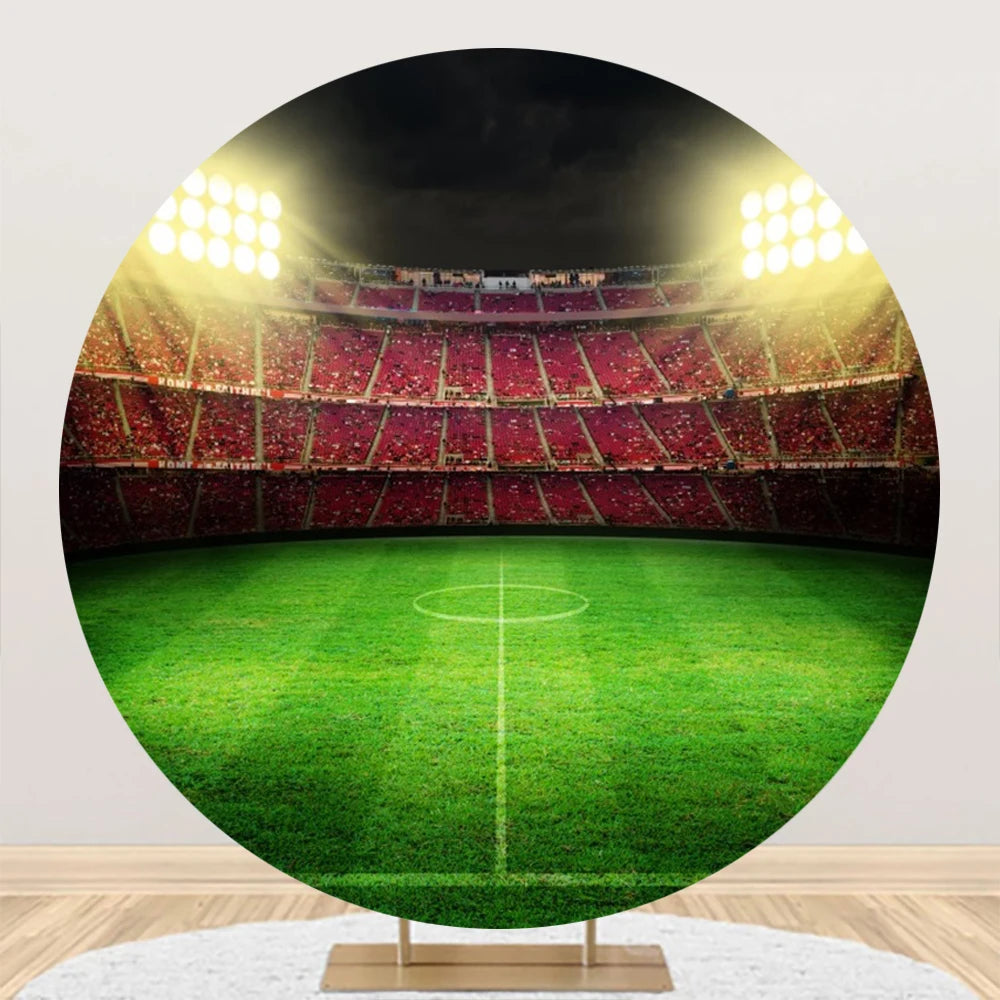 Circle Cover for Boy Girl Birthday Party Soccer Sports