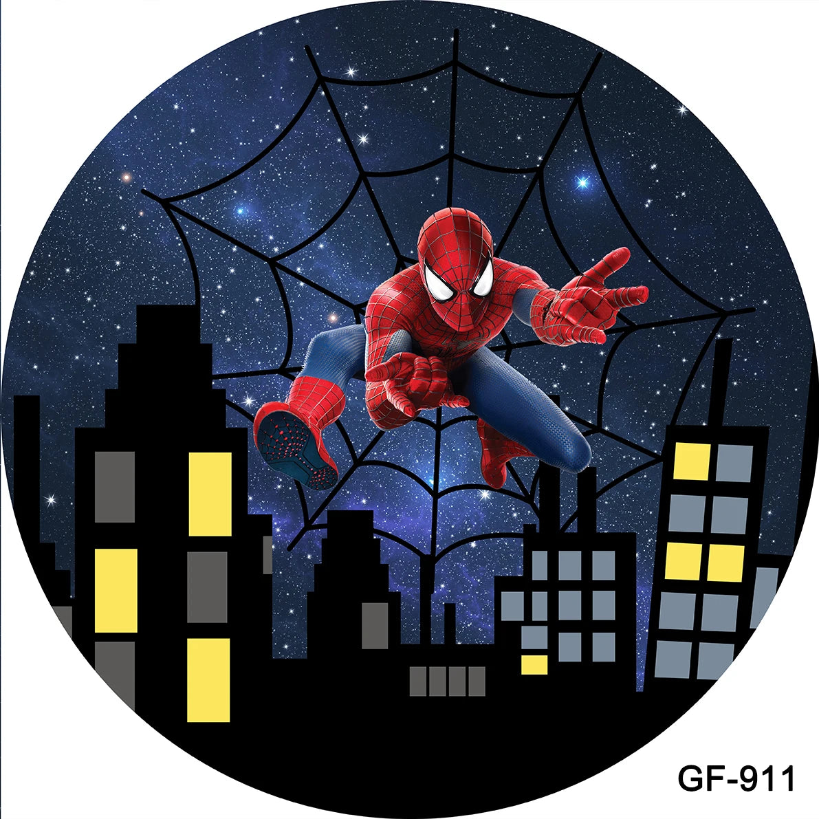 The Avengers Superhero Round Background for Boys Birthday