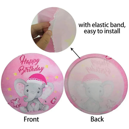 Minnie Circle Backdrop Birthday Party