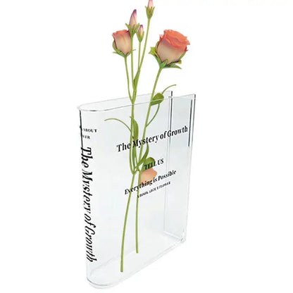 Clear Acrylic Flower Vase Book