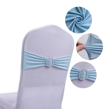 10/50PCS Chair Sashes Spandex Stretch