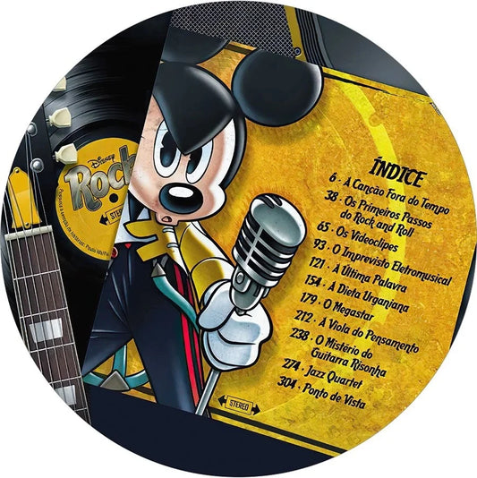 Custom Rock Star Mickey Mouse Circle Round Backdrop