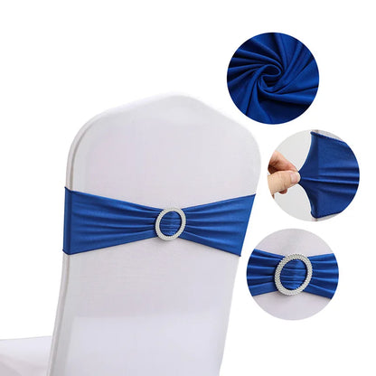 10/50PCS Chair Sashes Spandex Stretch