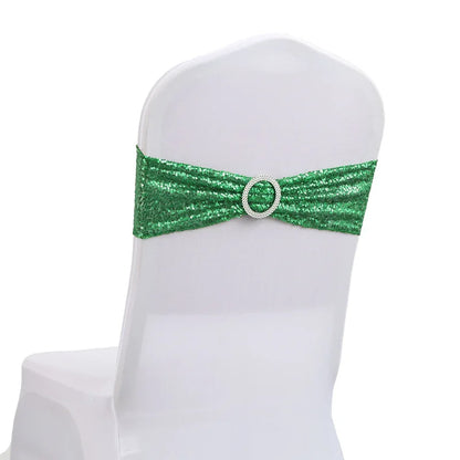 10/50pcs Sequin Chair Sashes