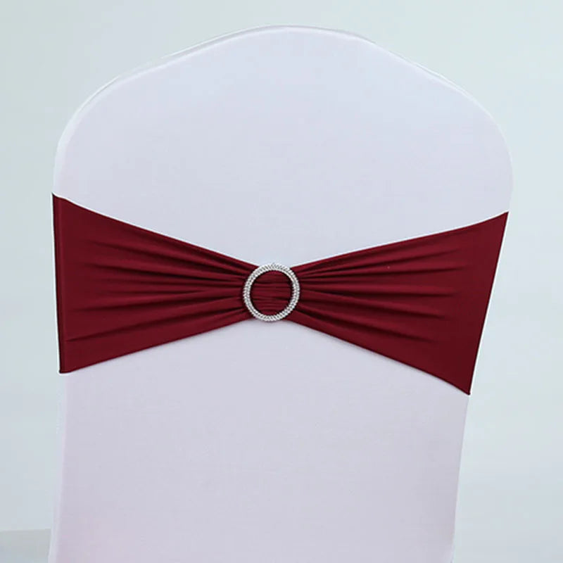 10/50PCS Chair Sashes Spandex Stretch