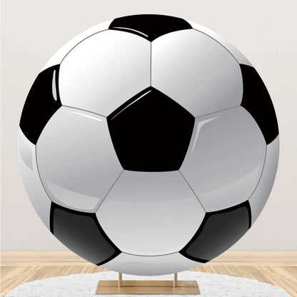 Circle Cover for Boy Girl Birthday Party Soccer Sports