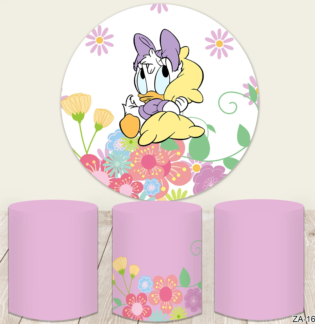 Baby Daisy Duck Round Backdrop Cover Circle Backdrop