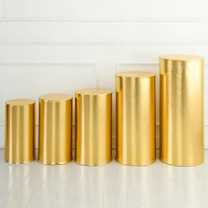 Stretch Dessert Cover Party Decorations Cylindrical Look Like Metal Covers