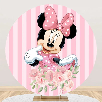 Minnie Circle Backdrop Birthday Party